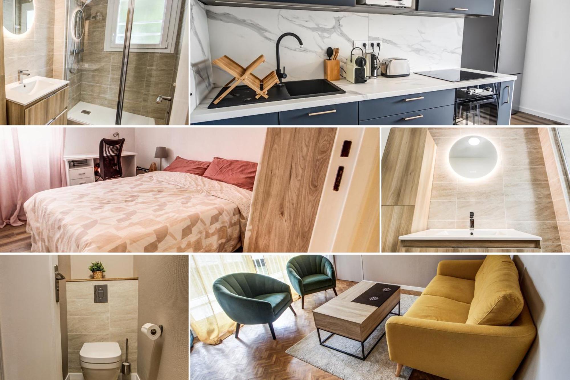 Suite T5 Rennes Gare - Parking Prive Gratuit Extérieur photo
